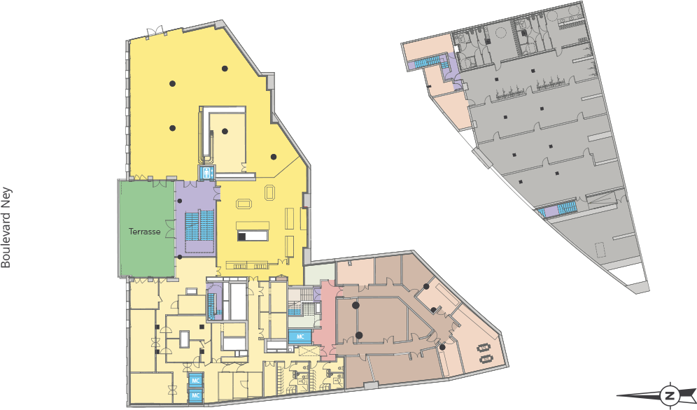 plan rdj immeuble tribeca paris 18